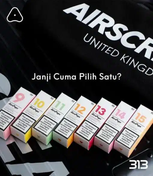 英國 Airscram 汽泡 313系列 30ML 數字煙油 小煙 果汁 E-JULCE Vape 小煙油 電子煙油：圖片 3