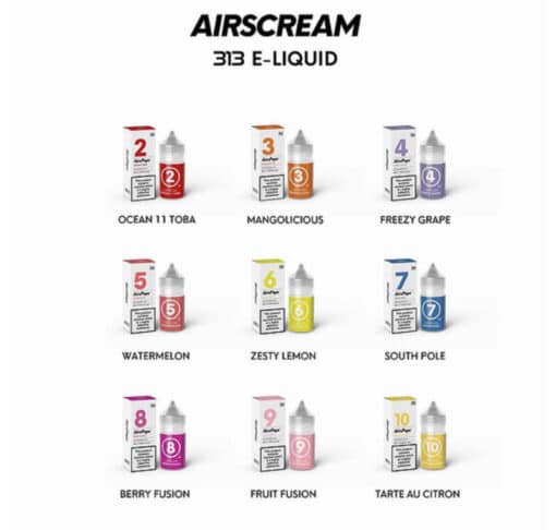 英國 Airscram 汽泡 313系列 30ML 數字煙油 小煙 果汁 E-JULCE Vape 小煙油 電子煙油：圖片 7