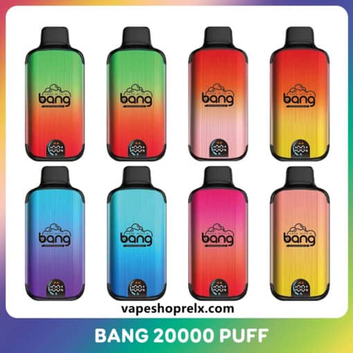 Bang DUALMESH 20000 Puffs全新一次性拋棄式霧化棒/LED顯示屏/可充電一次性電子煙 持久電量：圖片 3